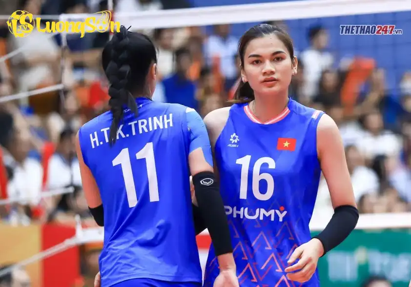 Vi Thị Như Quỳnh (số 16) sẽ thi đấu ở vị trí đối chuyền tại giải vô địch thế giới Vi Thị Như Quỳnh (số 16) sẽ thi đấu ở vị trí đối chuyền tại giải vô địch thế giới